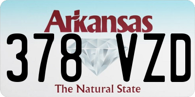 AR license plate 378VZD