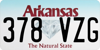AR license plate 378VZG