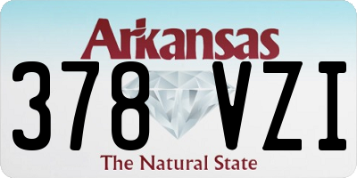 AR license plate 378VZI