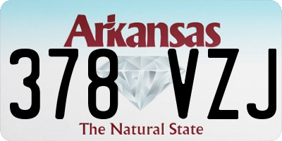 AR license plate 378VZJ
