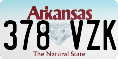 AR license plate 378VZK