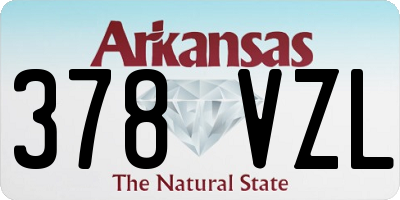 AR license plate 378VZL