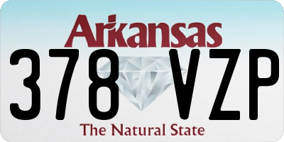 AR license plate 378VZP