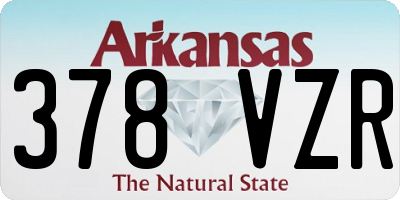 AR license plate 378VZR