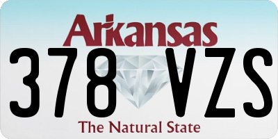 AR license plate 378VZS