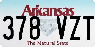 AR license plate 378VZT