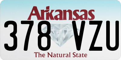 AR license plate 378VZU