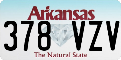AR license plate 378VZV