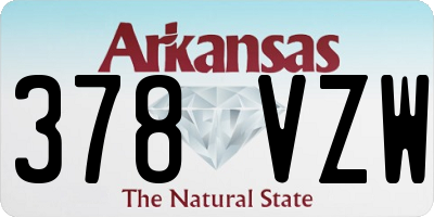 AR license plate 378VZW