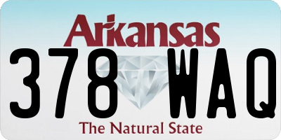 AR license plate 378WAQ