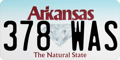 AR license plate 378WAS