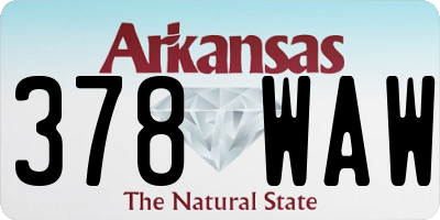 AR license plate 378WAW