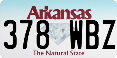 AR license plate 378WBZ