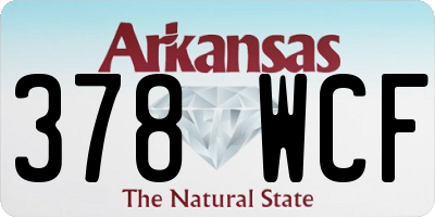 AR license plate 378WCF