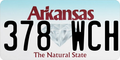 AR license plate 378WCH