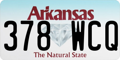 AR license plate 378WCQ