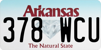 AR license plate 378WCU