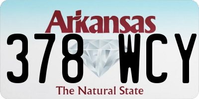 AR license plate 378WCY