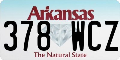 AR license plate 378WCZ