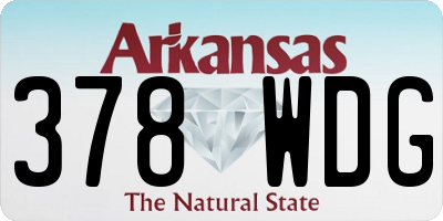 AR license plate 378WDG