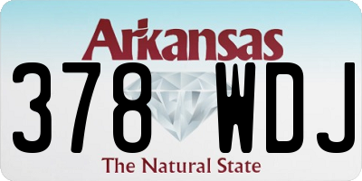 AR license plate 378WDJ