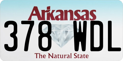 AR license plate 378WDL