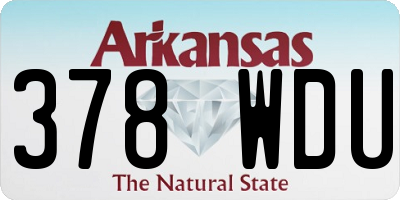 AR license plate 378WDU
