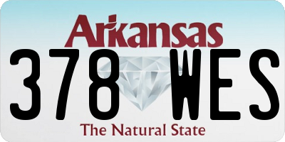 AR license plate 378WES