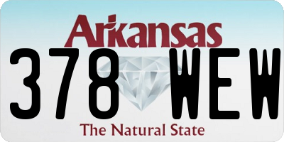 AR license plate 378WEW