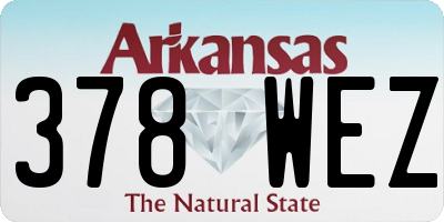 AR license plate 378WEZ