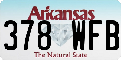 AR license plate 378WFB