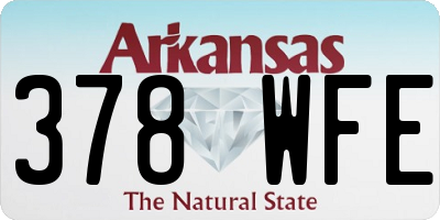 AR license plate 378WFE