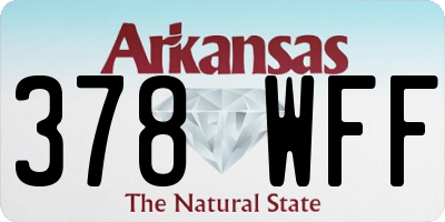 AR license plate 378WFF