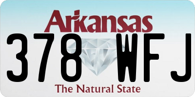 AR license plate 378WFJ