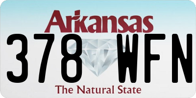 AR license plate 378WFN