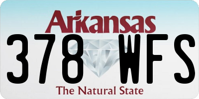 AR license plate 378WFS