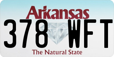 AR license plate 378WFT