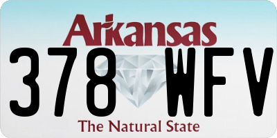 AR license plate 378WFV