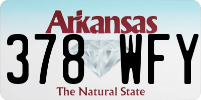 AR license plate 378WFY