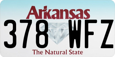 AR license plate 378WFZ