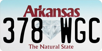 AR license plate 378WGC