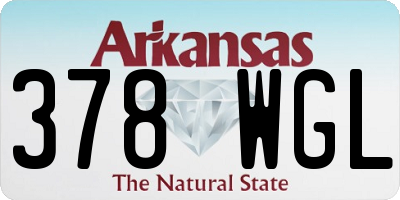 AR license plate 378WGL