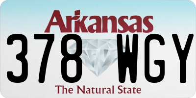 AR license plate 378WGY