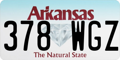 AR license plate 378WGZ