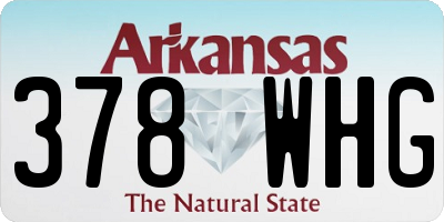 AR license plate 378WHG