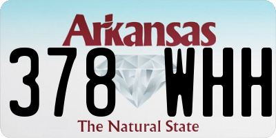 AR license plate 378WHH