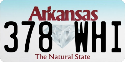 AR license plate 378WHI