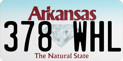 AR license plate 378WHL