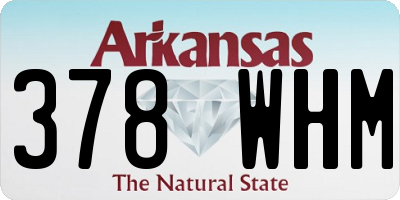 AR license plate 378WHM