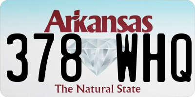 AR license plate 378WHQ